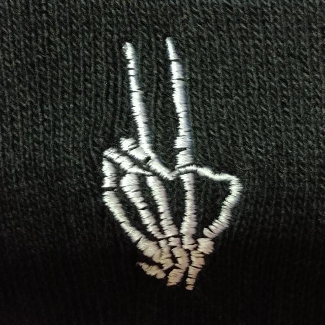 新品★スケルトンハンドニット帽/ブラック < 男性ファッション  新品★スケルトンハンドニット帽/ブラック < 男性ファッションの