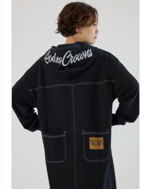 ロデオクラウンズ★ RCSカラーステッチパーカーワンピース(ブラック) < ブランド ロデオクラウンズ★ RCSカラーステッチパーカーワンピース(ブラック) < ブランドの