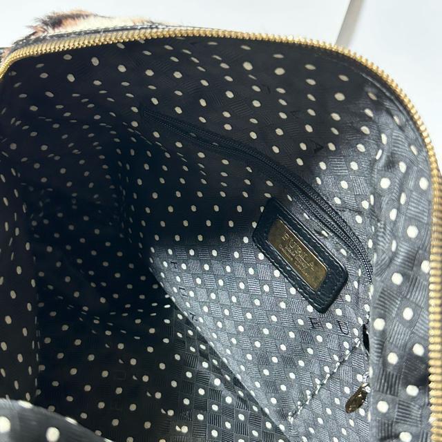 FURLA フルラ レザー ハラコ アニマル柄 ハンドバッグ トートバッグ レディース ブラック ベージュ < ブランド FURLA フルラ レザー ハラコ アニマル柄 ハンドバッグ トートバッグ レディース ブラック ベージュ < ブランドの