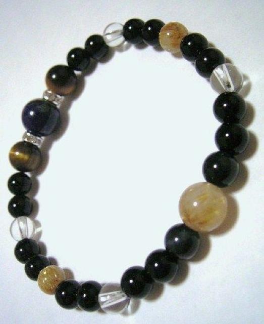 ☆即決☆ラピスラズリxルチルクォーツxタイガーアイ < 男性アクセサリー/時計 ☆即決☆ラピスラズリxルチルクォーツxタイガーアイ < 男性アクセサリー/時計の