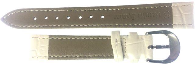 Ounier社製 牛革時計バンド ホワイト 16mm ベルト 腕 替え シンプル 普段 オフィス 予備 交換 大人っぽい おしゃれ < 男性アクセサリー/時計  Ounier社製 牛革時計バンド ホワイト 16mm ベルト 腕 替え シンプル 普段 オフィス 予備 交換 大人っぽい おしゃれ < 男性アクセサリー/時計の