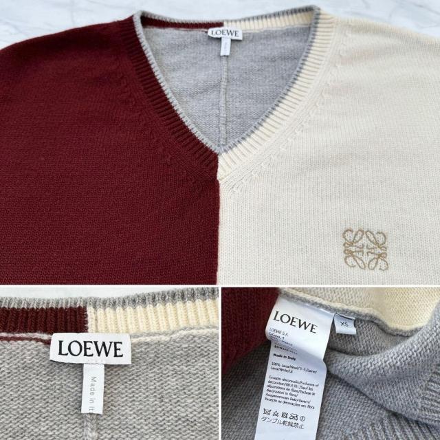 ロエベLOEWE Vネックセーター#XS < ブランド  ロエベLOEWE Vネックセーター#XS < ブランドの