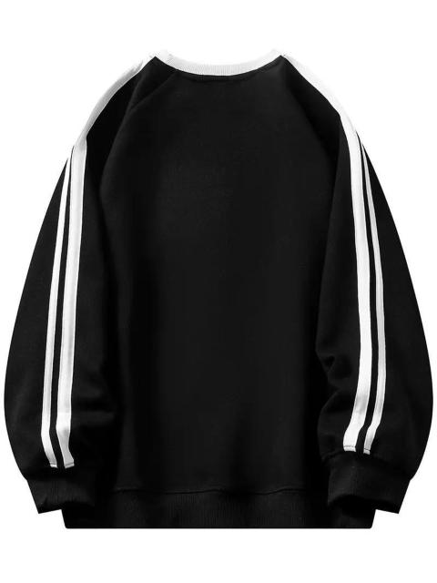 爆ヤス価格2990円★女性用カジュアルブラックプルオーバースウェットシャツ、ダブルバーレタープリント、長袖  日本サイズL < 女性ファッション  爆ヤス価格2990円★女性用カジュアルブラックプルオーバースウェットシャツ、ダブルバーレタープリント、長袖  日本サイズL < 女性ファッションの