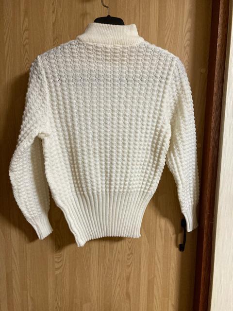 2081.長袖ハイネックニットトップス☆セーター☆白系/オフホワイト☆サイズM程度 < 女性ファッション 2081.長袖ハイネックニットトップス☆セーター☆白系/オフホワイト☆サイズM程度 < 女性ファッションの