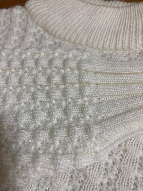 2081.長袖ハイネックニットトップス☆セーター☆白系/オフホワイト☆サイズM程度 < 女性ファッション 2081.長袖ハイネックニットトップス☆セーター☆白系/オフホワイト☆サイズM程度 < 女性ファッションの