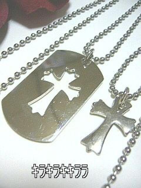 《New》愛*LOVE★クロス&ドックタグ★ペアネックレス*セット<箱付> < 男性アクセサリー/時計  《New》愛*LOVE★クロス&ドックタグ★ペアネックレス*セット<箱付>  < 男性アクセサリー/時計の