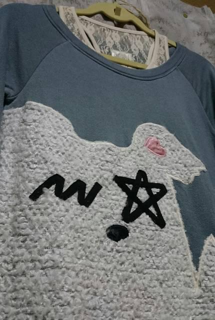 ScoLar/スカラー/フワフワ 犬?/グレー×ホワイト/Mサイズ/新品タグ付き < ブランド  ScoLar/スカラー/フワフワ 犬?/グレー×ホワイト/Mサイズ/新品タグ付き < ブランドの