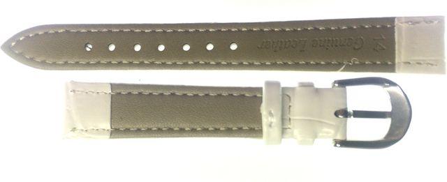 Ounier社製 牛革時計バンド ホワイト 14mm ベルト 腕 替え シンプル 普段 オフィス 予備 交換 大人っぽい おしゃれ < 男性アクセサリー/時計  Ounier社製 牛革時計バンド ホワイト 14mm ベルト 腕 替え シンプル 普段 オフィス 予備 交換 大人っぽい おしゃれ < 男性アクセサリー/時計の