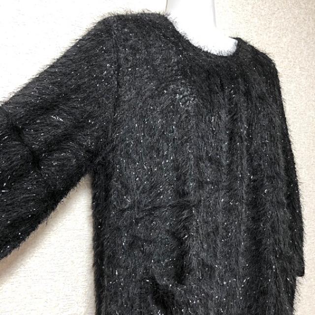 【新品】フロントポッケ7分袖シャギーニット < 女性ファッション  【新品】フロントポッケ7分袖シャギーニット < 女性ファッションの