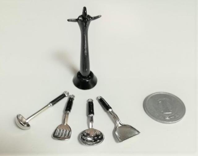ミニチュア★スタンドキッチンツール★調理器具★A★黒★ < おもちゃ  ミニチュア★スタンドキッチンツール★調理器具★A★黒★  < おもちゃの