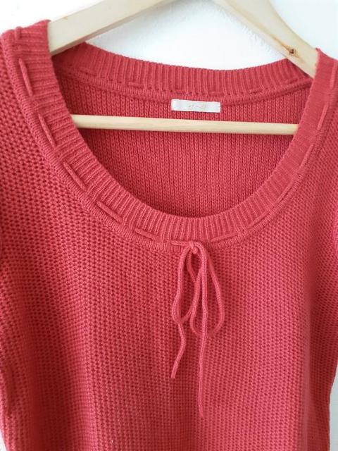 ef-de エフデ◆ピンク 胸元リボン 半袖 アルパカ混紡 ニット◆サイズ9 < ブランド  ef-de エフデ◆ピンク 胸元リボン 半袖 アルパカ混紡 ニット◆サイズ9 < ブランドの