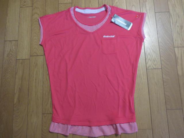 Babolat バボラ ポリエステル 半袖 Tシャツ ウエア L 潟fサント < レジャー/スポーツ Babolat バボラ ポリエステル 半袖 Tシャツ ウエア L 潟fサント < レジャー/スポーツの