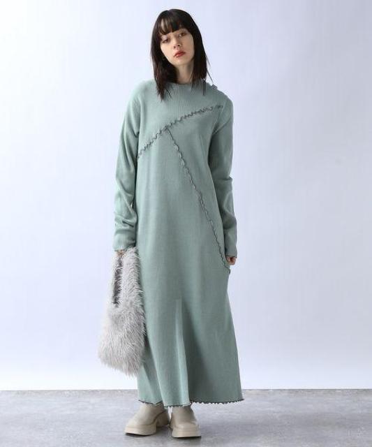 JEANASIS 12Gシャイニーメローリブワンピース < ブランド  JEANASIS 12Gシャイニーメローリブワンピース < ブランドの