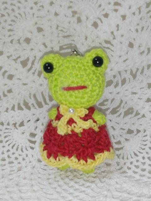 かえるちゃん編みぐるみストラップ < ペット/手芸/園芸  かえるちゃん編みぐるみストラップ  < ペット/手芸/園芸の