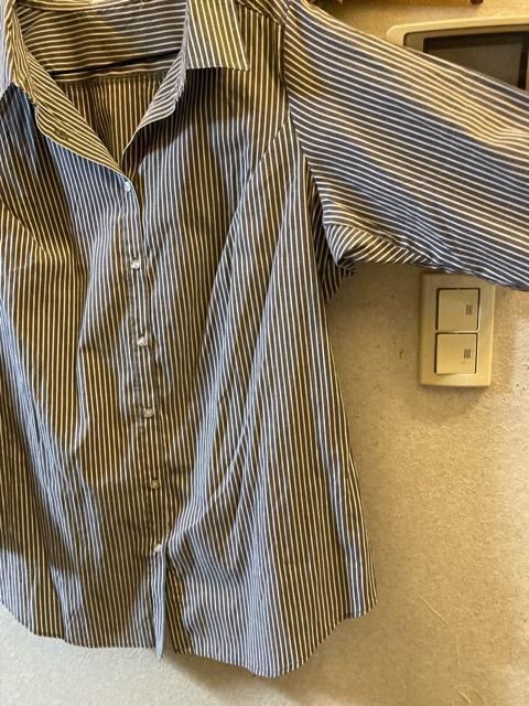 3L未使用黒白ストライプ細見えチュニックシャツ < 女性ファッション 3L未使用黒白ストライプ細見えチュニックシャツ < 女性ファッションの