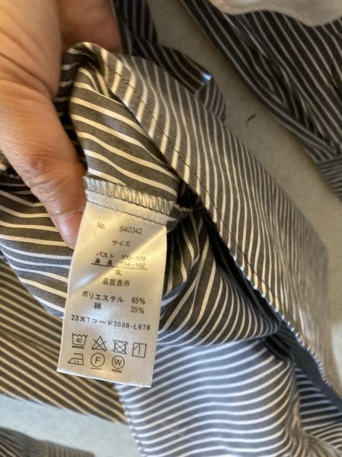 3L未使用黒白ストライプ細見えチュニックシャツ < 女性ファッション 3L未使用黒白ストライプ細見えチュニックシャツ < 女性ファッションの