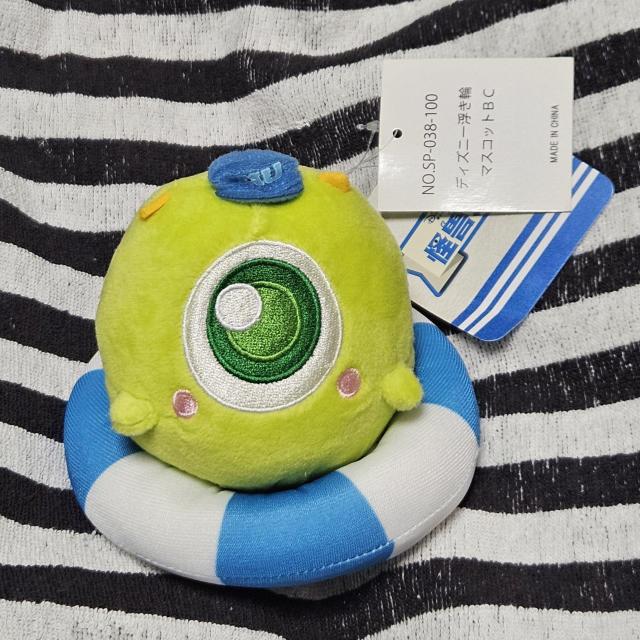 新品 ディズニー 浮き輪マスコット マイク ぬいぐるみ デフォルメ ボールチェーン モンスターズインク < おもちゃ 新品 ディズニー 浮き輪マスコット マイク ぬいぐるみ デフォルメ ボールチェーン モンスターズインク < おもちゃの