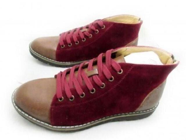 1円~C883新品Dedes編上げ/ジップアップブーツ25aRED♂ < 男性ファッション 1円~C883新品Dedes編上げ/ジップアップブーツ25aRED♂ < 男性ファッションの