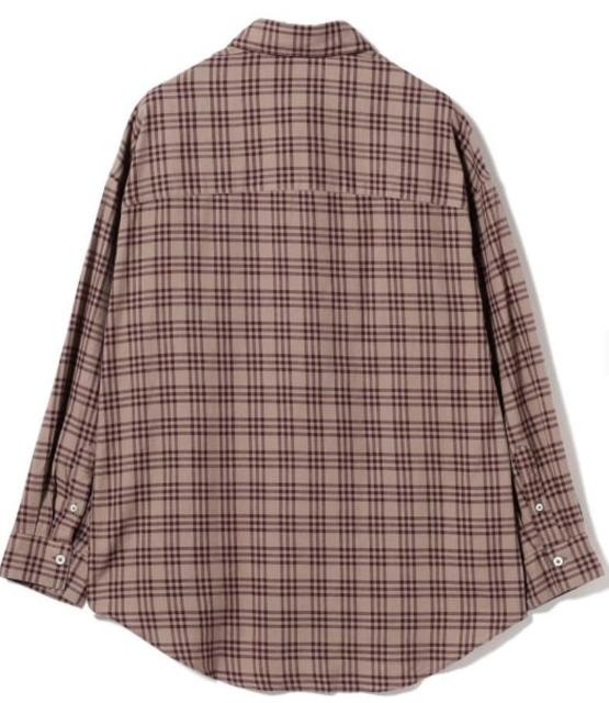 レディース チェック ドロップショルダー シャツ < 女性ファッション レディース チェック ドロップショルダー シャツ < 女性ファッションの