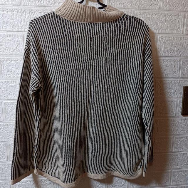 USED���X�g���C�v �n�C�l�b�N�����j�b�g�^�M �� �����t�@�b�V������ 