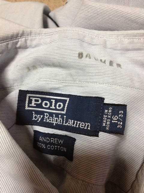 ポロラルフローレン 無地 長袖シャツ XS〜Sサイズ16 青水色 古着 ヴィンテージ < ブランド  ポロラルフローレン 無地 長袖シャツ XS〜Sサイズ16 青水色 古着 ヴィンテージ < ブランドの