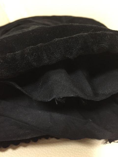 405.ハンドメイド☆黒ベロアミニリュック☆作りかけ < 女性ファッション  405.ハンドメイド☆黒ベロアミニリュック☆作りかけ < 女性ファッションの