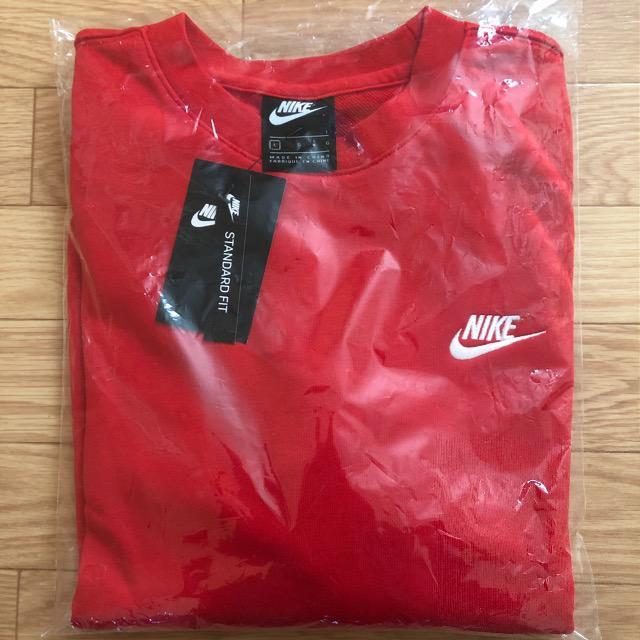 NIKE スポーツウェア クラブ メンズ フレンチ テリー クルー ナイキ スウェット トレーナー トップス レッド定番 < ブランド  NIKE スポーツウェア クラブ メンズ フレンチ テリー クルー ナイキ スウェット トレーナー トップス レッド定番 < ブランドの