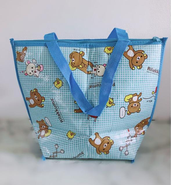 非売品●限定コラボデザイン●リラックマ・コリラックマ・キイロトリ●折り畳み保冷バッグ●水色or黄色●エコバッグ クーラーバック < 女性ファッション  非売品●限定コラボデザイン●リラックマ・コリラックマ・キイロトリ●折り畳み保冷バッグ●水色or黄色●エコバッグ クーラーバック < 女性ファッションの