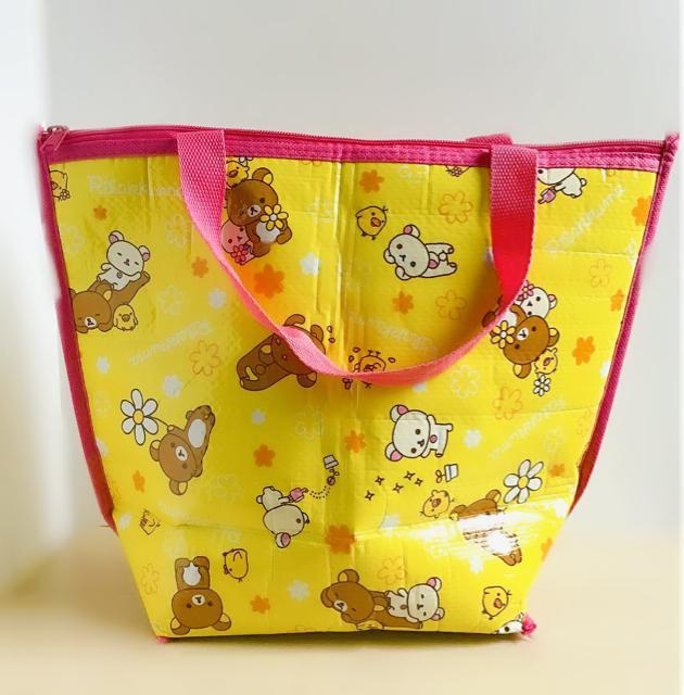 非売品●限定コラボデザイン●リラックマ・コリラックマ・キイロトリ●折り畳み保冷バッグ●水色or黄色●エコバッグ クーラーバック < 女性ファッション  非売品●限定コラボデザイン●リラックマ・コリラックマ・キイロトリ●折り畳み保冷バッグ●水色or黄色●エコバッグ クーラーバック < 女性ファッションの