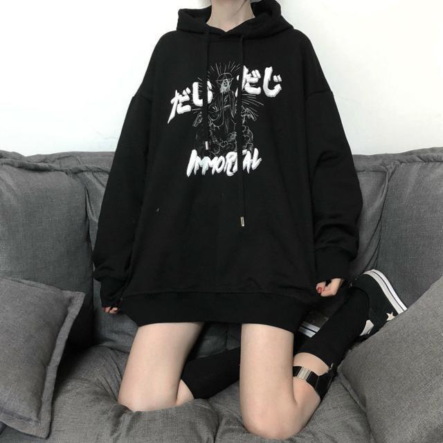 裏起毛 パーカー ペイントロゴ ブラック 大きいサイズ < 女性ファッション 裏起毛 パーカー ペイントロゴ ブラック 大きいサイズ < 女性ファッションの