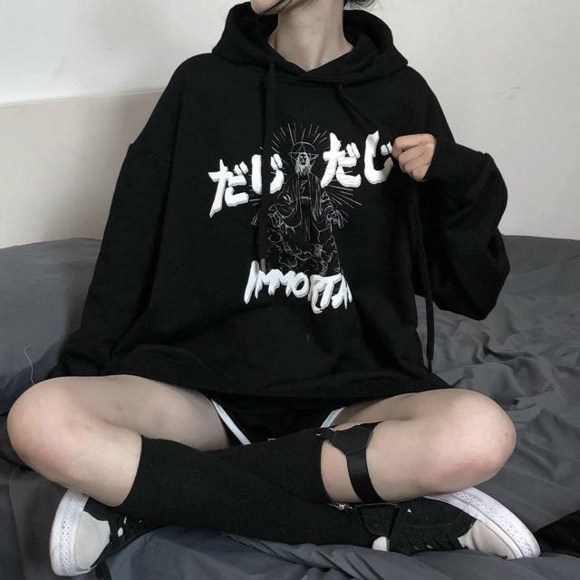 裏起毛 パーカー ペイントロゴ ブラック 大きいサイズ < 女性ファッション 裏起毛 パーカー ペイントロゴ ブラック 大きいサイズ < 女性ファッションの