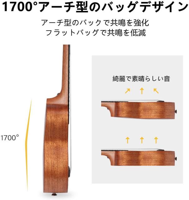 ウクレレ ソプラノ 初心者セット 上質な木材 優しいサウンド (21インチ) < ホビー ウクレレ ソプラノ 初心者セット 上質な木材 優しいサウンド (21インチ) < ホビーの