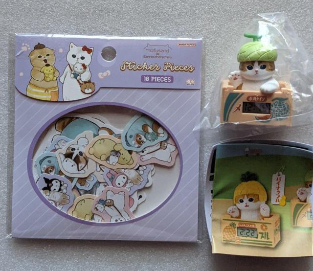 モフサンド A点セット もぎたてにゃんウォッチ(メロン)&モフサンドピースシール モフにゃん ガチャ < アニメ/コミック/キャラクター モフサンド A点セット もぎたてにゃんウォッチ(メロン)&モフサンドピースシール モフにゃん ガチャ < アニメ/コミック/キャラクターの