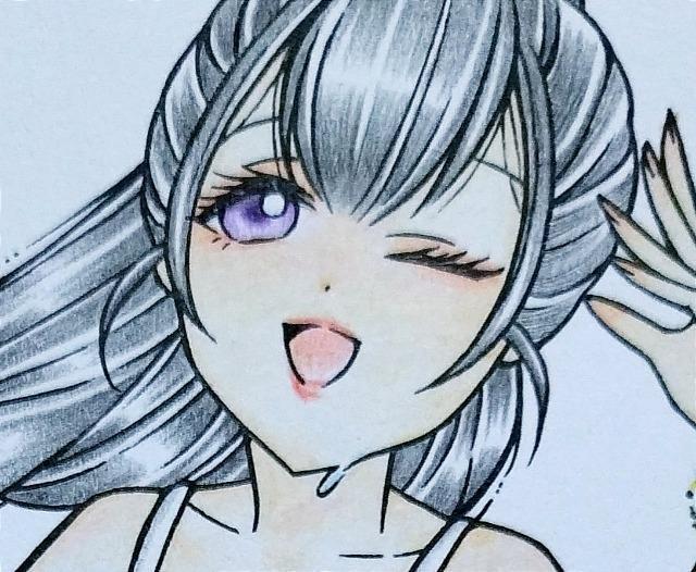 自作イラスト/オリジナル/タンクトップの女の子 < アニメ/コミック/キャラクター  自作イラスト/オリジナル/タンクトップの女の子  < アニメ/コミック/キャラクターの