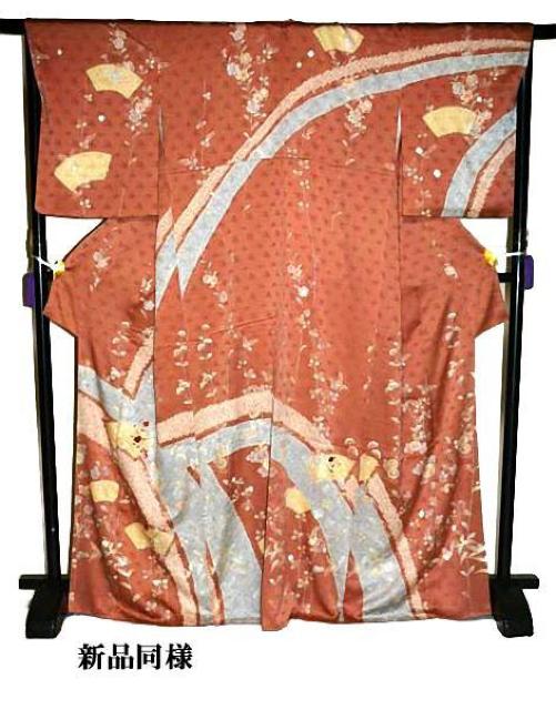 【最高峰】新品同様 金彩 金駒シシュウ シシュウ 鹿子絞り 地紙花文 訪問着 身丈170.5cm 裄丈67cm T3467 < 女性ファッション  【最高峰】新品同様 金彩 金駒シシュウ シシュウ 鹿子絞り 地紙花文 訪問着 身丈170.5cm 裄丈67cm T3467 < 女性ファッションの