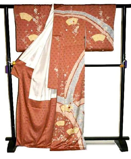 【最高峰】新品同様 金彩 金駒シシュウ シシュウ 鹿子絞り 地紙花文 訪問着 身丈170.5cm 裄丈67cm T3467 < 女性ファッション  【最高峰】新品同様 金彩 金駒シシュウ シシュウ 鹿子絞り 地紙花文 訪問着 身丈170.5cm 裄丈67cm T3467 < 女性ファッションの