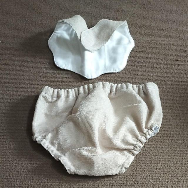 新品 ハンドメイド スタイとブルマパンツ ベージュ < キッズ/ベビー 新品 ハンドメイド スタイとブルマパンツ ベージュ < キッズ/ベビーの