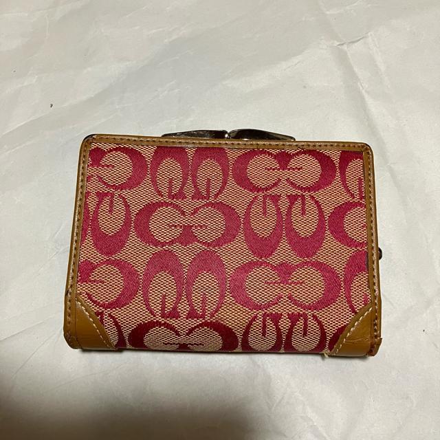 【ノーブランド扱い】 総柄 キャンバス × レザー / がま口 三つ折り財布 < 女性ファッション 【ノーブランド扱い】 総柄 キャンバス × レザー / がま口 三つ折り財布 < 女性ファッションの