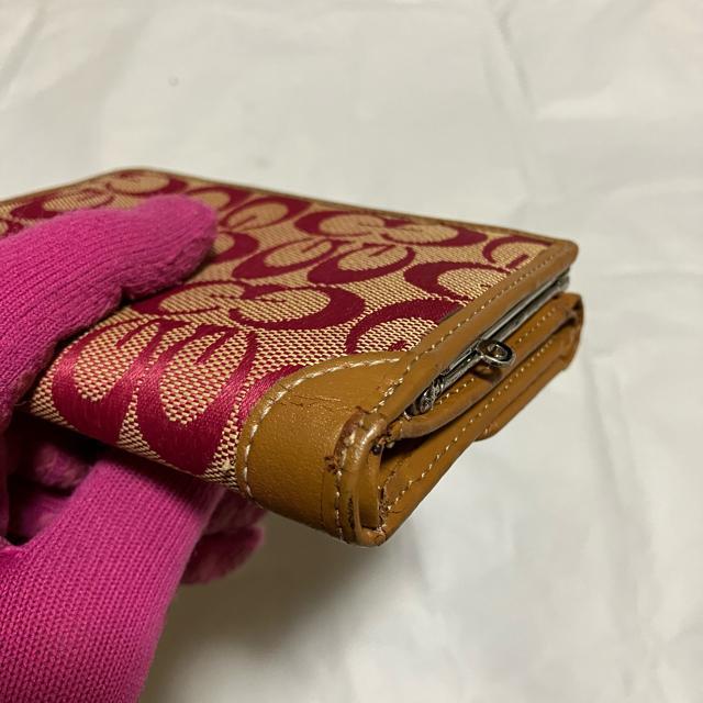 【ノーブランド扱い】 総柄 キャンバス × レザー / がま口 三つ折り財布 < 女性ファッション 【ノーブランド扱い】 総柄 キャンバス × レザー / がま口 三つ折り財布 < 女性ファッションの