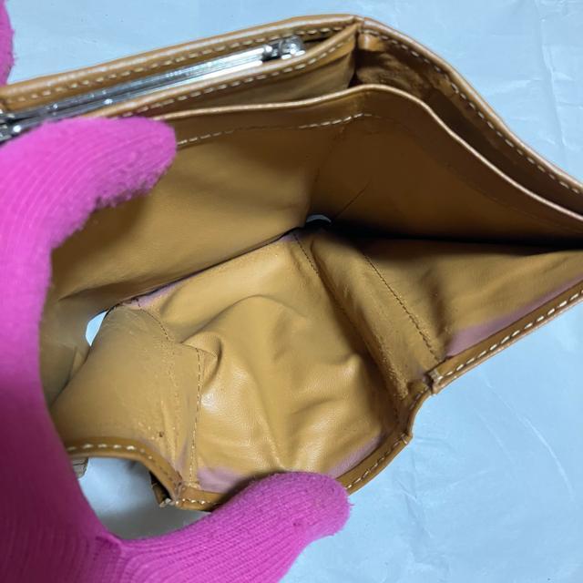 【ノーブランド扱い】 総柄 キャンバス × レザー / がま口 三つ折り財布 < 女性ファッション 【ノーブランド扱い】 総柄 キャンバス × レザー / がま口 三つ折り財布 < 女性ファッションの