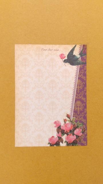 鳥と花 クラシックなバラメモ 5枚 < インテリア/ライフ 鳥と花 クラシックなバラメモ 5枚 < インテリア/ライフの