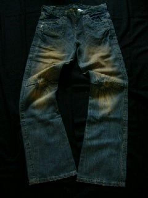 ヴィンテージウオッシュ.つかみ加工♪セミフレアデニム < 男性ファッション ヴィンテージウオッシュ.つかみ加工♪セミフレアデニム < 男性ファッションの