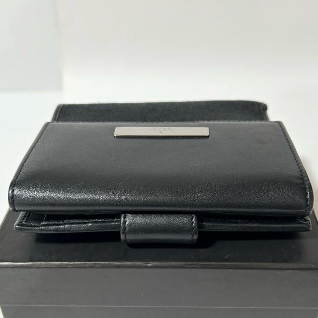 美品 GUCCI グッチ 二つ折り財布 05504 0959 GGキャンバス レザー ブラック < ブランド 美品 GUCCI グッチ 二つ折り財布 05504 0959 GGキャンバス レザー ブラック < ブランドの