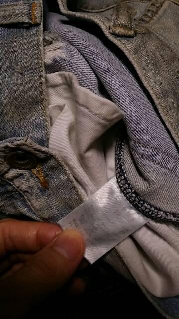 LGBルグランブルー ダスト加工クラッシュバイカーデニムパンツ29 S-WOLF < ブランド LGBルグランブルー ダスト加工クラッシュバイカーデニムパンツ29 S-WOLF < ブランドの