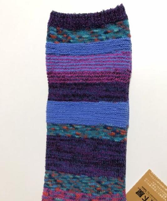 タビオ靴下屋〓ジャガードボーダーストレッチ靴下〓新品 < 女性ファッション タビオ靴下屋〓ジャガードボーダーストレッチ靴下〓新品 < 女性ファッションの