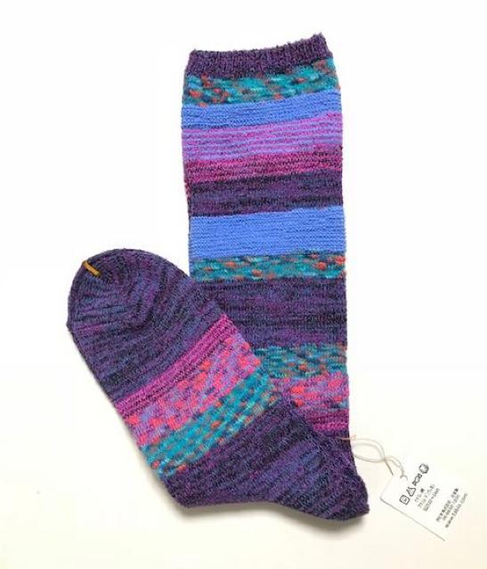 タビオ靴下屋〓ジャガードボーダーストレッチ靴下〓新品 < 女性ファッション タビオ靴下屋〓ジャガードボーダーストレッチ靴下〓新品 < 女性ファッションの