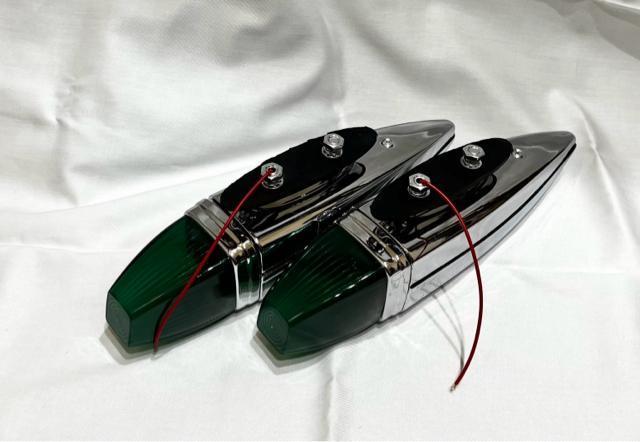 レトロ デコトラ 旧車 希少 当時物 ATS-609 フェンダーランプ 緑色  ロケットマーカー トラック野郎 ナマズマーカー < 自動車/バイク レトロ デコトラ 旧車 希少 当時物 ATS-609 フェンダーランプ 緑色  ロケットマーカー トラック野郎 ナマズマーカー < 自動車/バイク