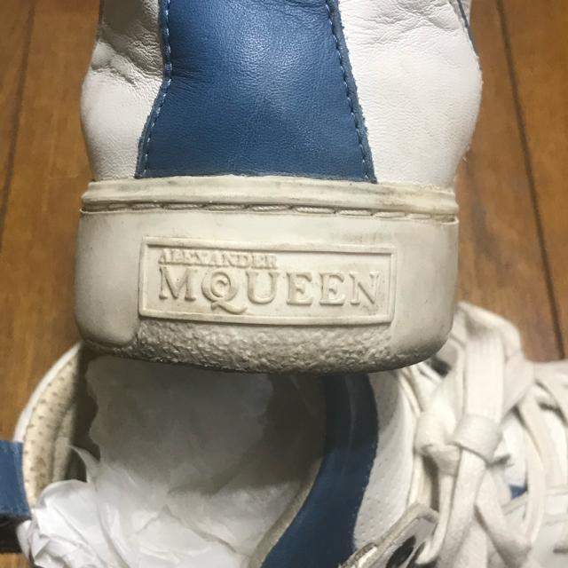 激レア アレキサンダーマックィーン×PUMA コラボ レザースニーカー US9 27cm < ブランド  激レア アレキサンダーマックィーン×PUMA コラボ レザースニーカー US9 27cm < ブランドの