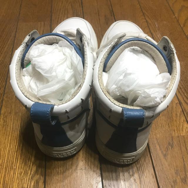 激レア アレキサンダーマックィーン×PUMA コラボ レザースニーカー US9 27cm < ブランド  激レア アレキサンダーマックィーン×PUMA コラボ レザースニーカー US9 27cm < ブランドの