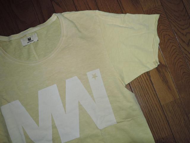 M THANK YOU FRIENDS エム × wjk ダブルジェイケイ Tシャツ S 黄色 加工TEE カットソー半袖Tシャツ < ブランド  M THANK YOU FRIENDS エム × wjk ダブルジェイケイ Tシャツ S 黄色 加工TEE カットソー半袖Tシャツ < ブランドの